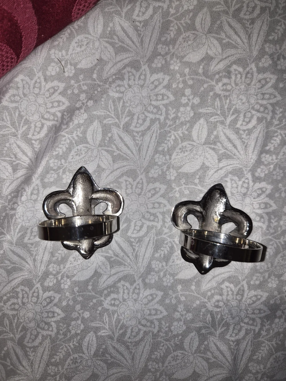 Pier 1 Imports Fleur de Lis napkin rings